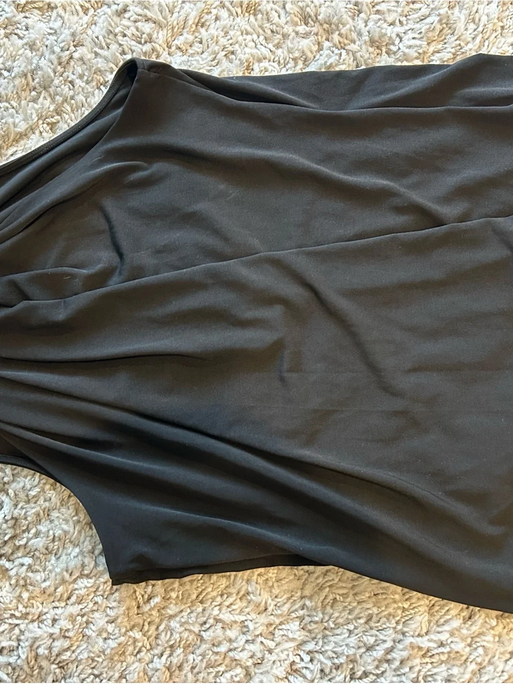 Michael Kors Black Halter Camisole with Gold Collar
